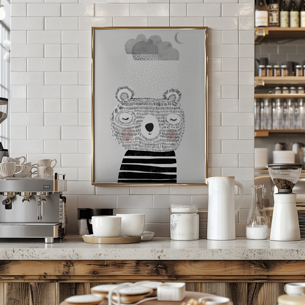 I Love Snow - Stretched Canvas, Poster or Fine Art Print I Heart Wall Art