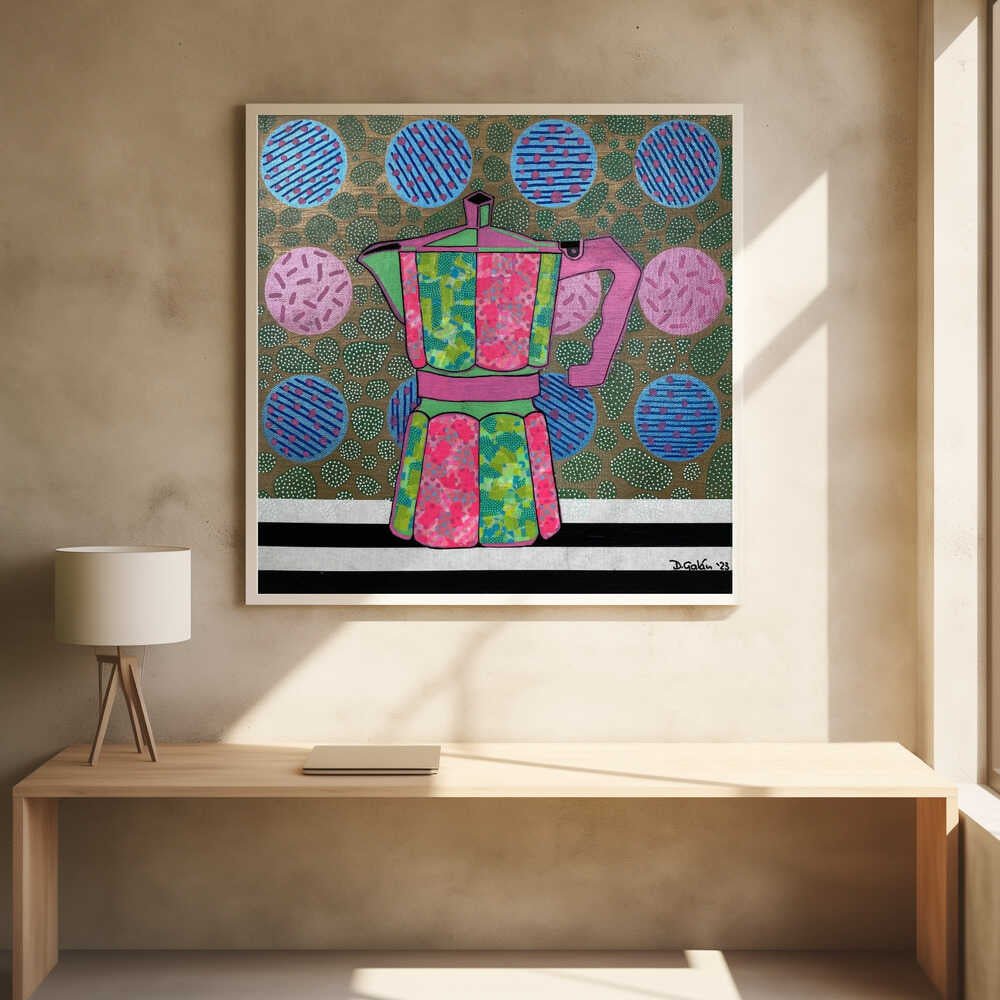 Iced Latte - Square Stretched Canvas, Poster or Fine Art Print - I Heart Wall Art - Poster Print, Canvas Print or Framed Art Print