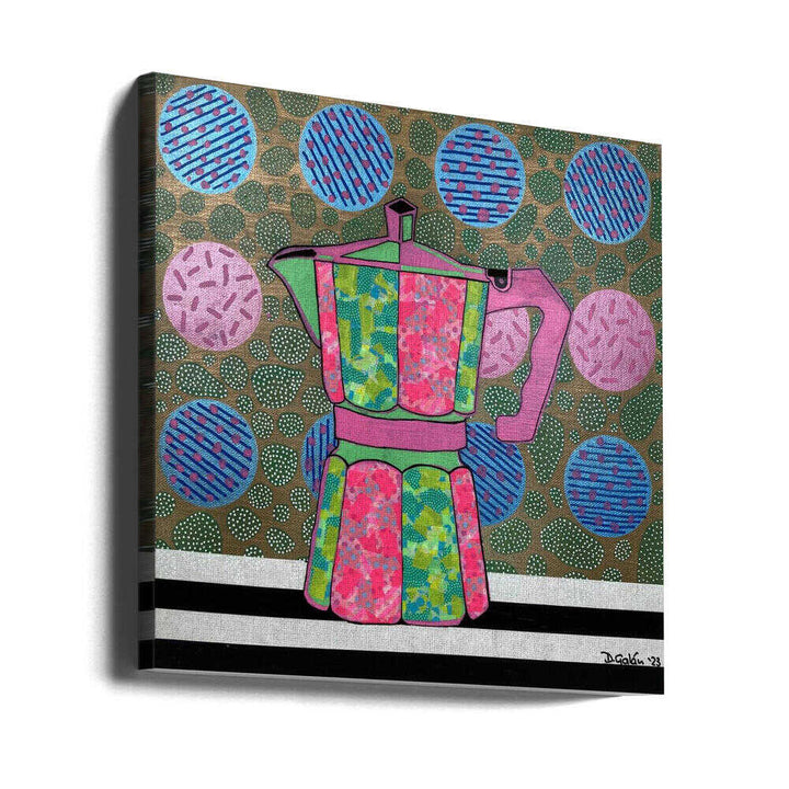 Iced Latte - Square Stretched Canvas, Poster or Fine Art Print - I Heart Wall Art - Poster Print, Canvas Print or Framed Art Print