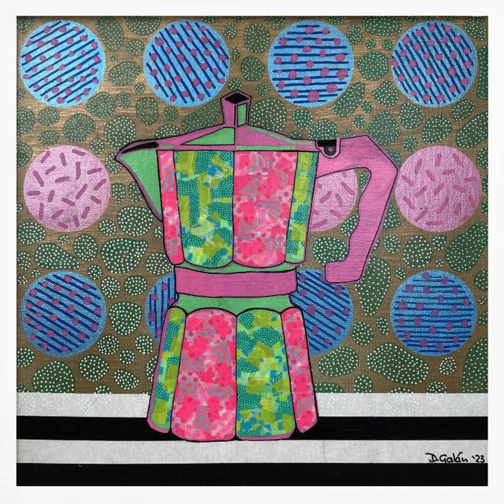 Iced Latte - Square Stretched Canvas, Poster or Fine Art Print - I Heart Wall Art - Poster Print, Canvas Print or Framed Art Print