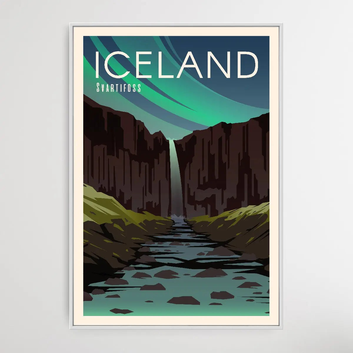 Iceland - Vintage Style Travel Print - I Heart Wall Art