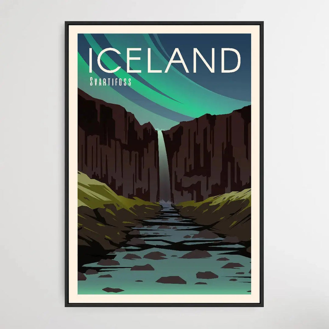 Iceland - Vintage Style Travel Print - I Heart Wall Art