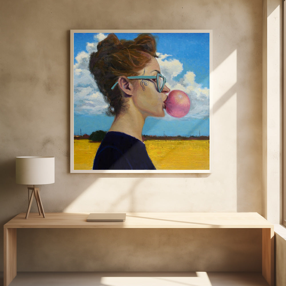 If I Had Wings - Square Stretched Canvas, Poster or Fine Art Print I Heart Wall Art