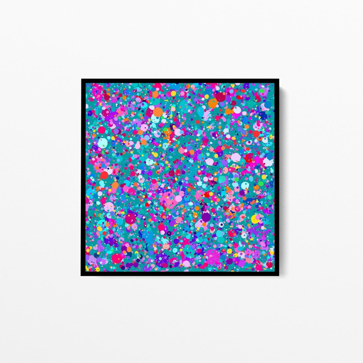 Edie Fogarty - Confetti in Green Colourful Abstract Original Artwork Print - I Heart Wall Art - Poster Print, Canvas Print or Framed Art Print
