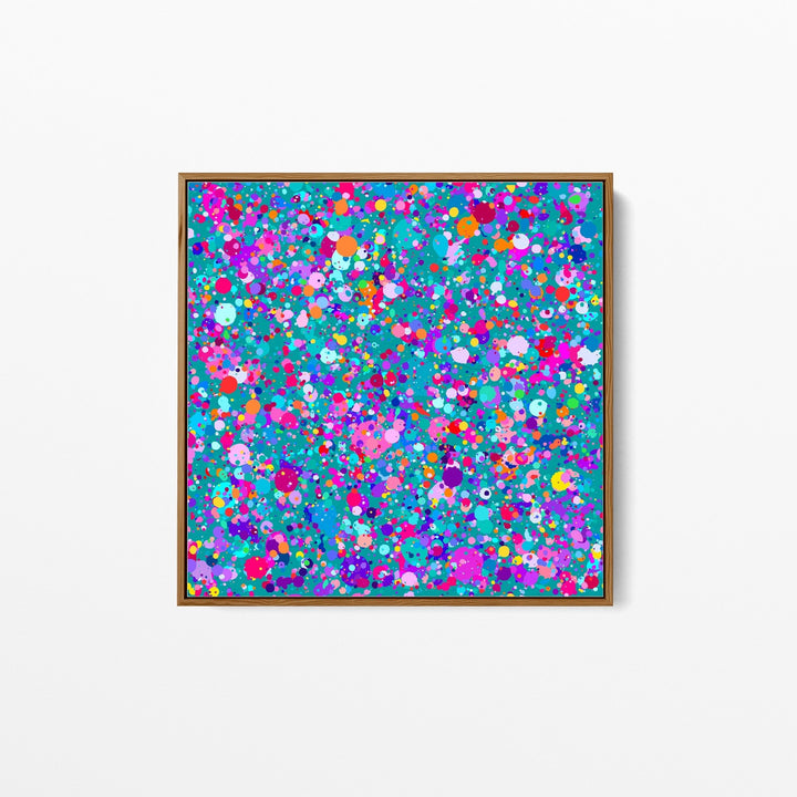 Edie Fogarty - Confetti in Green Colourful Abstract Original Artwork Print - I Heart Wall Art