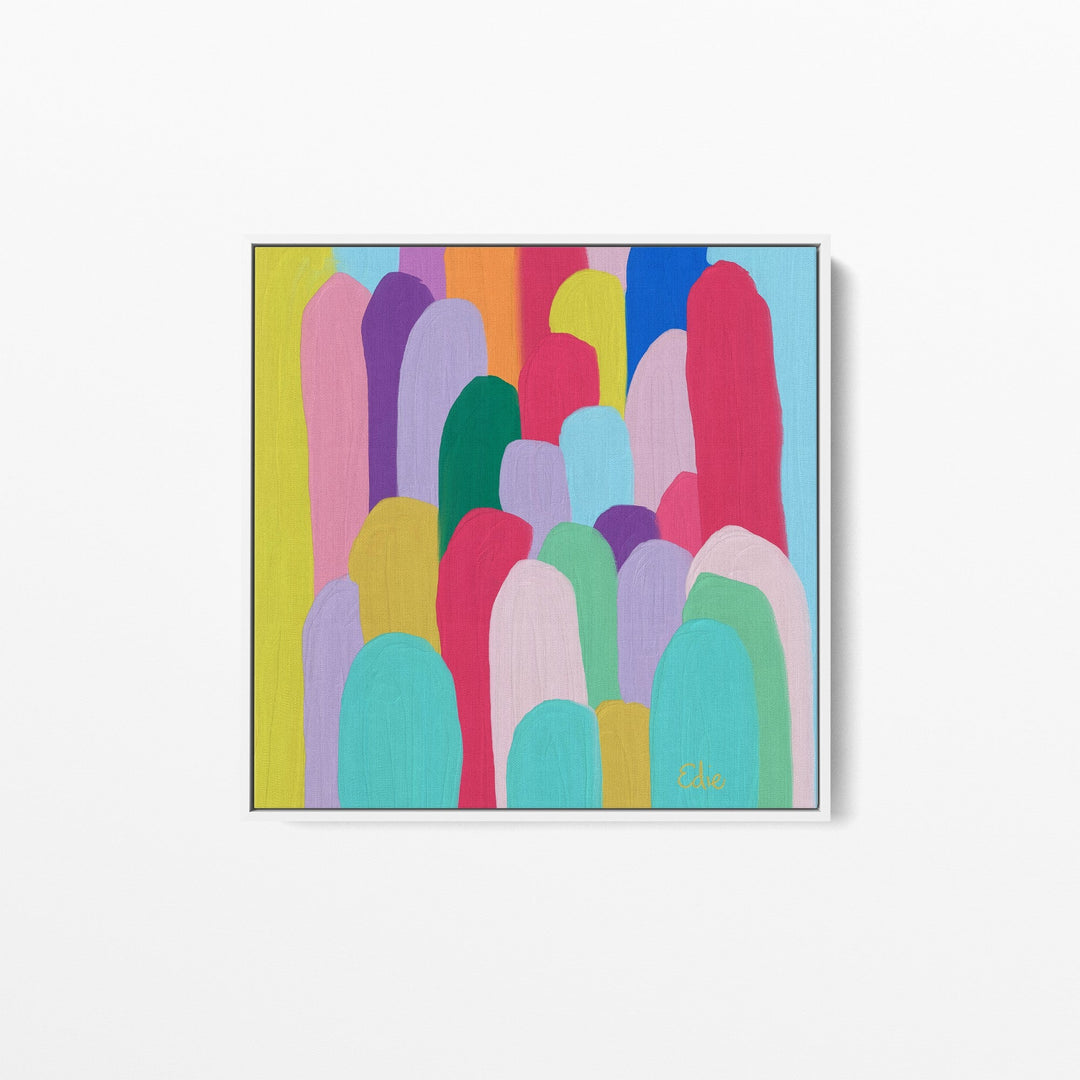 Edie Fogarty - Kata Tjuta (The Olgas) Colourful Abstract Original Wall Art Canvas Print - I Heart Wall Art