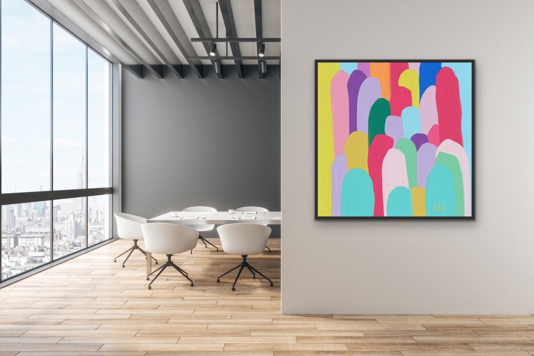 Edie Fogarty - Kata Tjuta (The Olgas) Colourful Abstract Original Wall Art Canvas Print - I Heart Wall Art