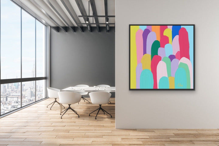 Edie Fogarty - Kata Tjuta (The Olgas) Colourful Abstract Original Wall Art Canvas Print - I Heart Wall Art