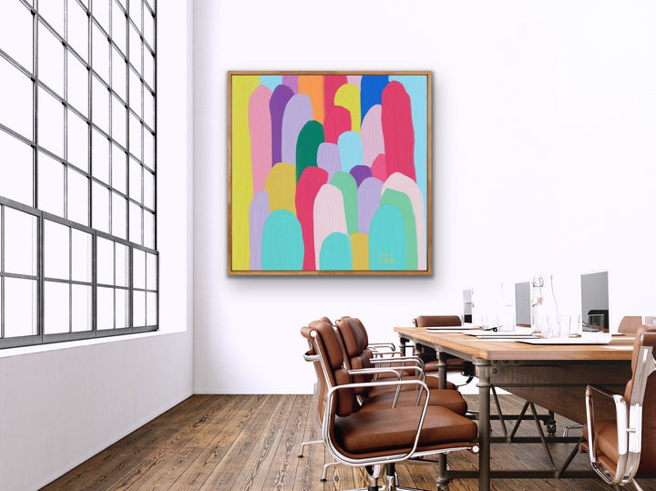 Edie Fogarty - Kata Tjuta (The Olgas) Colourful Abstract Original Wall Art Canvas Print - I Heart Wall Art