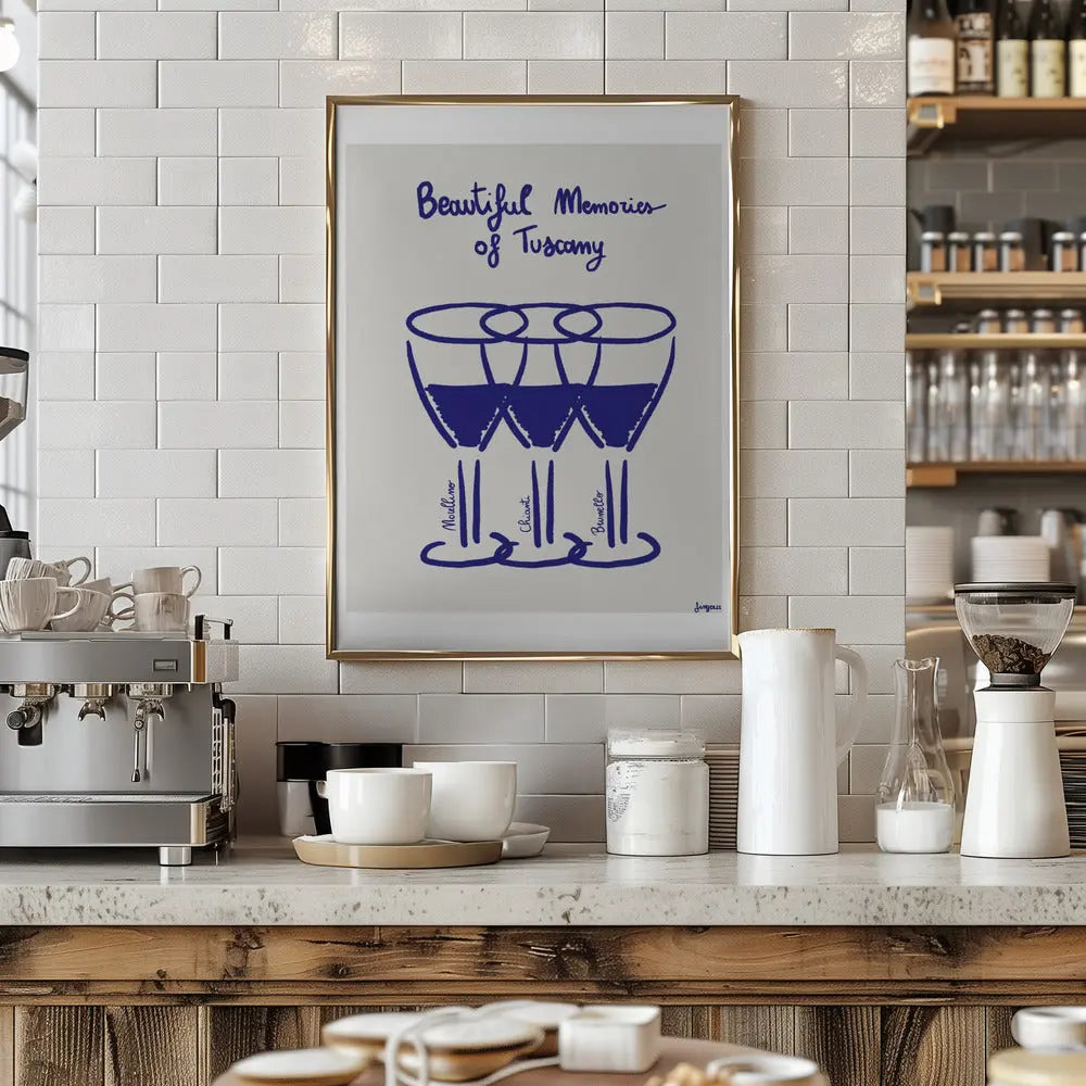 Il vino - Stretched Canvas, Poster or Fine Art Print I Heart Wall Art