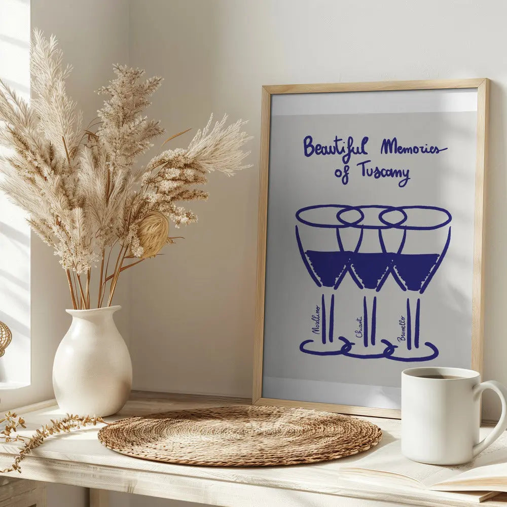 Il vino - Stretched Canvas, Poster or Fine Art Print I Heart Wall Art