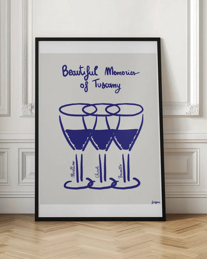 Il vino - Stretched Canvas, Poster or Fine Art Print I Heart Wall Art