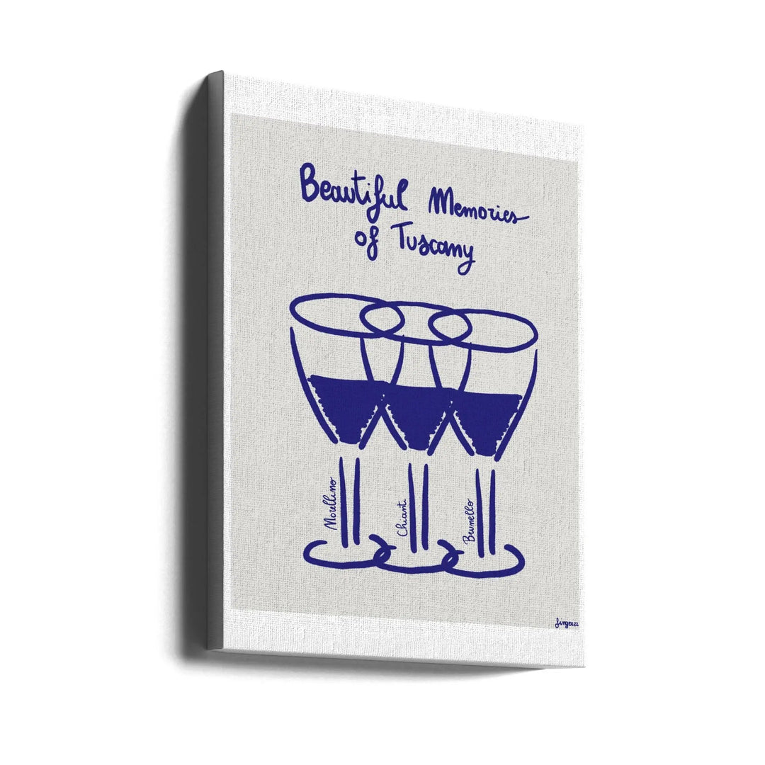 Il vino - Stretched Canvas, Poster or Fine Art Print I Heart Wall Art