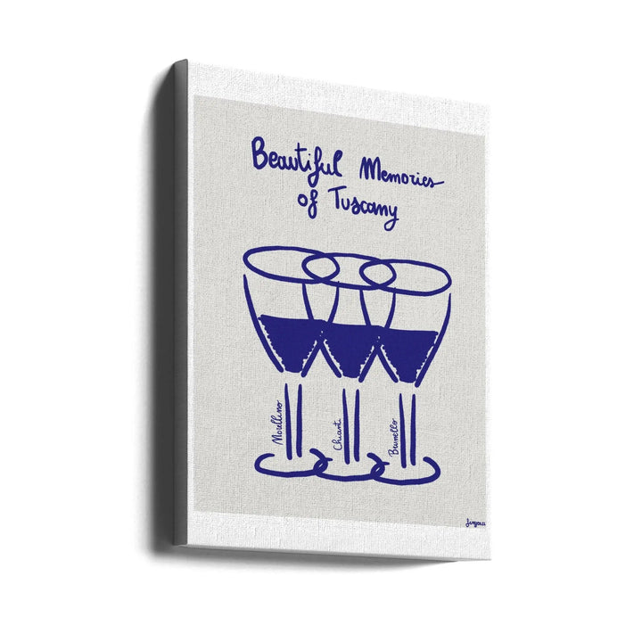 Il vino - Stretched Canvas, Poster or Fine Art Print I Heart Wall Art