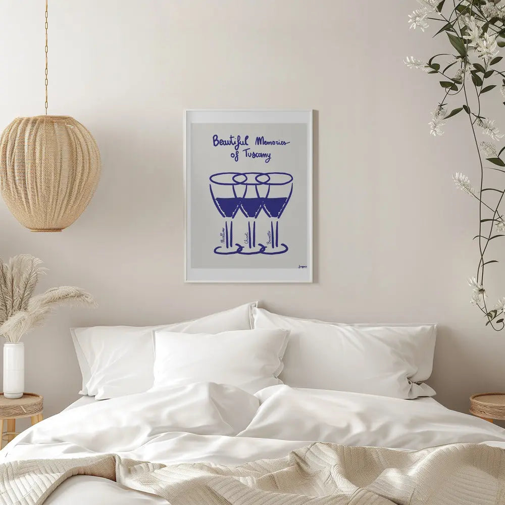 Il vino - Stretched Canvas, Poster or Fine Art Print I Heart Wall Art