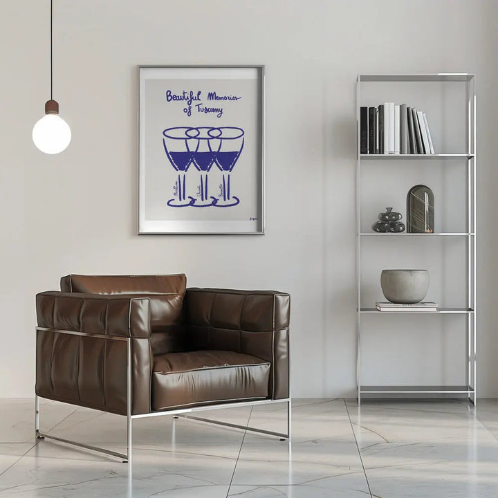 Il vino - Stretched Canvas, Poster or Fine Art Print I Heart Wall Art