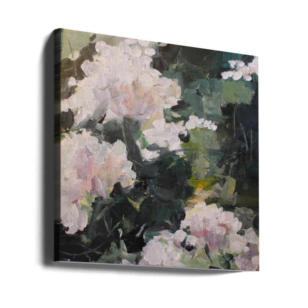 Impressionistic Blooms - Square Stretched Canvas, Poster or Fine Art Print - I Heart Wall Art - Poster Print, Canvas Print or Framed Art Print