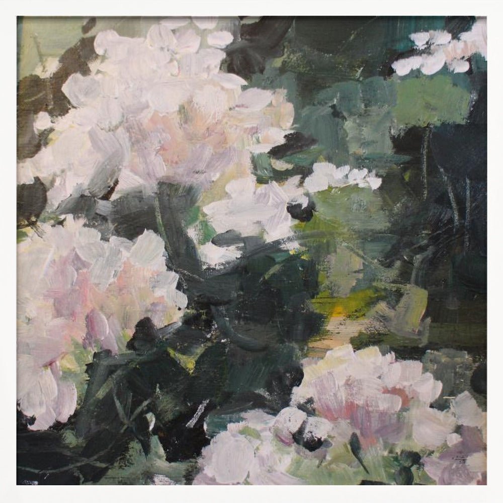 Impressionistic Blooms - Square Stretched Canvas, Poster or Fine Art Print - I Heart Wall Art - Poster Print, Canvas Print or Framed Art Print