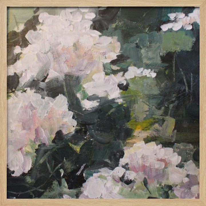 Impressionistic Blooms - Square Stretched Canvas, Poster or Fine Art Print - I Heart Wall Art - Poster Print, Canvas Print or Framed Art Print