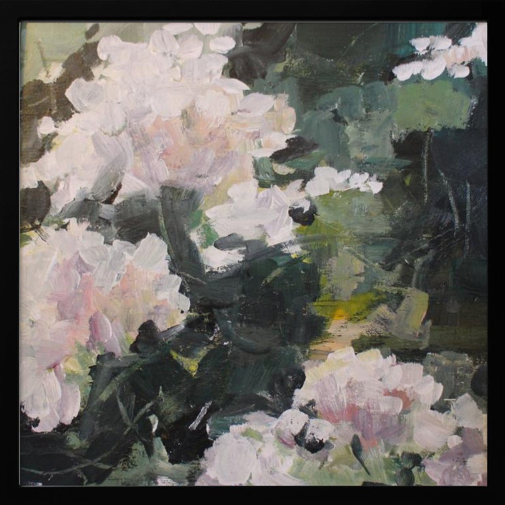 Impressionistic Blooms - Square Stretched Canvas, Poster or Fine Art Print - I Heart Wall Art - Poster Print, Canvas Print or Framed Art Print