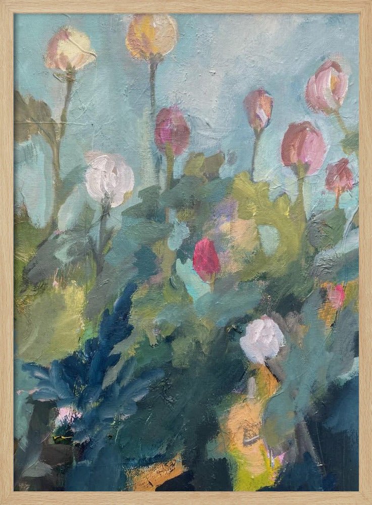 Impressionistic Blooms - Stretched Canvas, Poster or Fine Art Print - I Heart Wall Art - Poster Print, Canvas Print or Framed Art Print