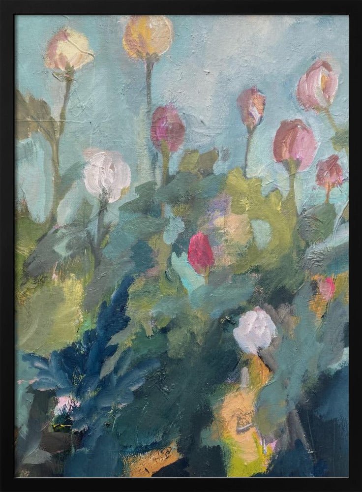 Impressionistic Blooms - Stretched Canvas, Poster or Fine Art Print - I Heart Wall Art - Poster Print, Canvas Print or Framed Art Print