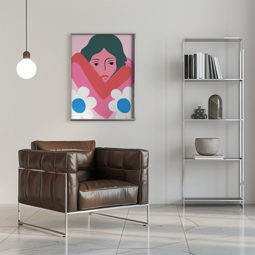 In Her Arms - Stretched Canvas, Poster or Fine Art Print I Heart Wall Art