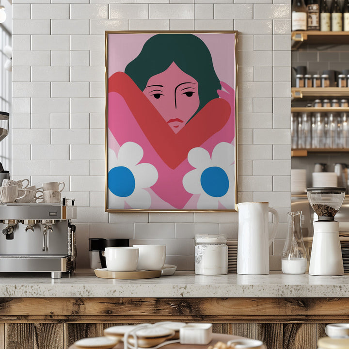 In Her Arms - Stretched Canvas, Poster or Fine Art Print I Heart Wall Art