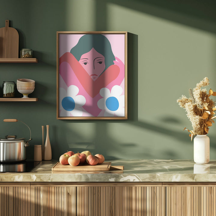 In Her Arms - Stretched Canvas, Poster or Fine Art Print I Heart Wall Art