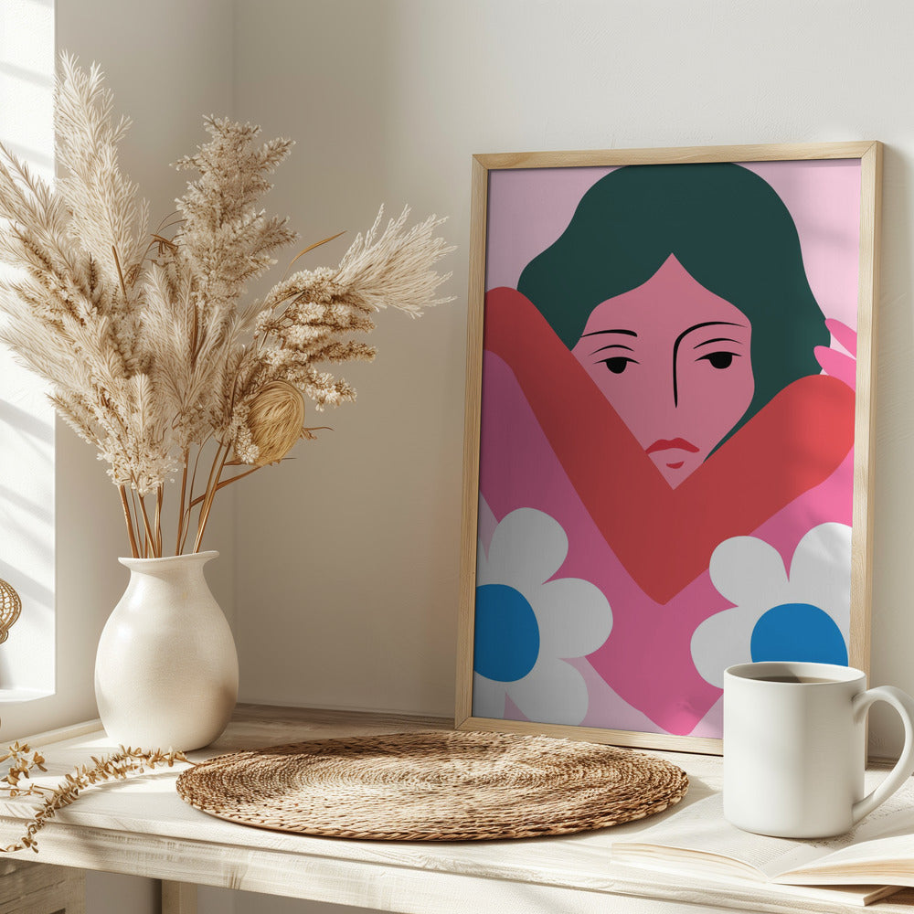 In Her Arms - Stretched Canvas, Poster or Fine Art Print I Heart Wall Art