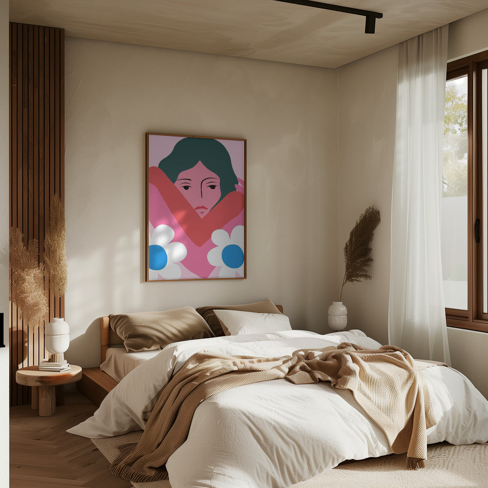 In Her Arms - Stretched Canvas, Poster or Fine Art Print I Heart Wall Art