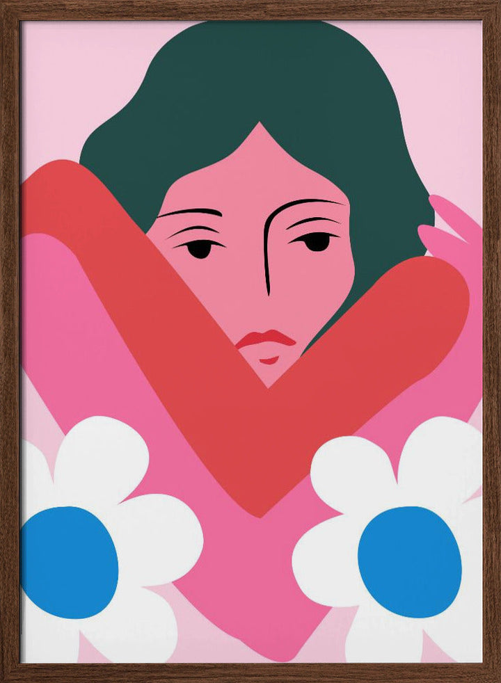 In Her Arms - Stretched Canvas, Poster or Fine Art Print I Heart Wall Art