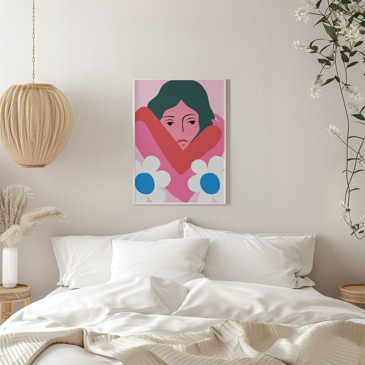 In Her Arms - Stretched Canvas, Poster or Fine Art Print I Heart Wall Art