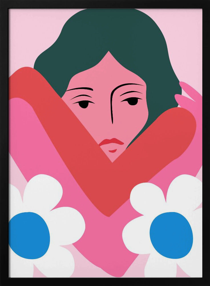 In Her Arms - Stretched Canvas, Poster or Fine Art Print I Heart Wall Art