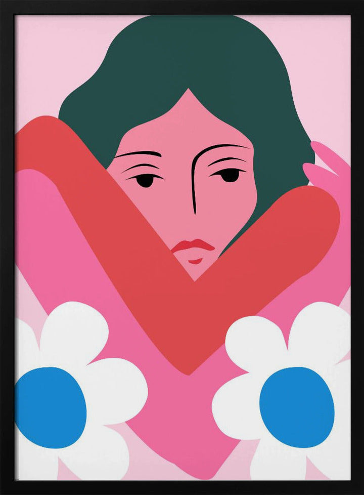 In Her Arms - Stretched Canvas, Poster or Fine Art Print I Heart Wall Art