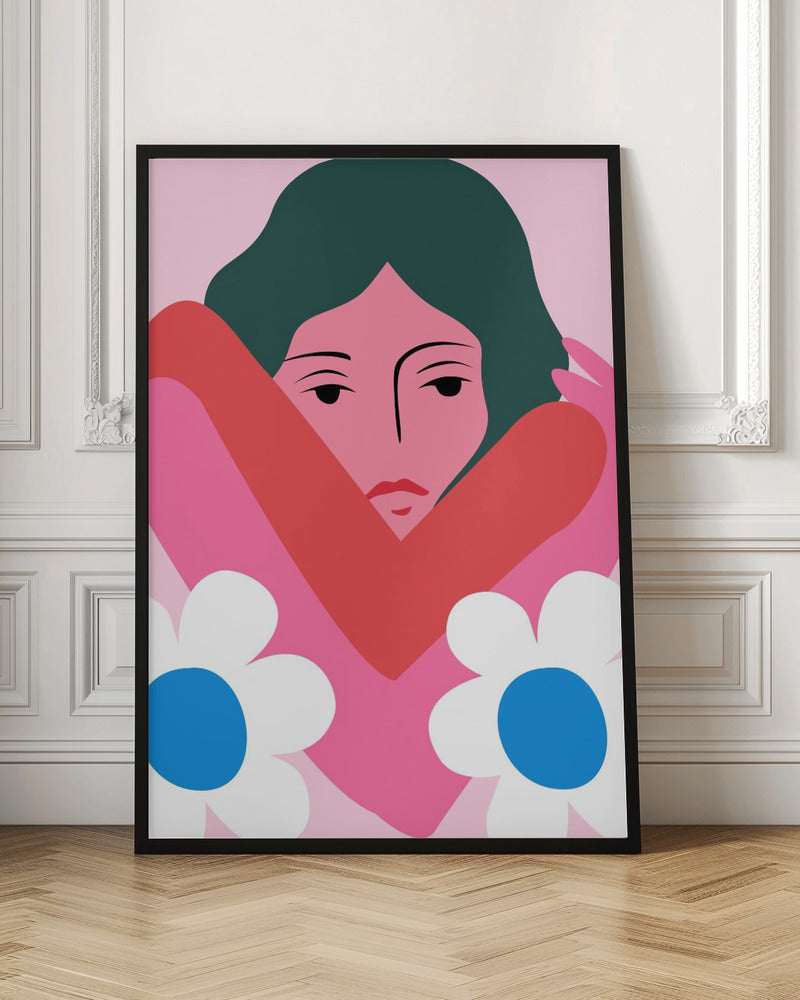 In Her Arms - Stretched Canvas, Poster or Fine Art Print I Heart Wall Art