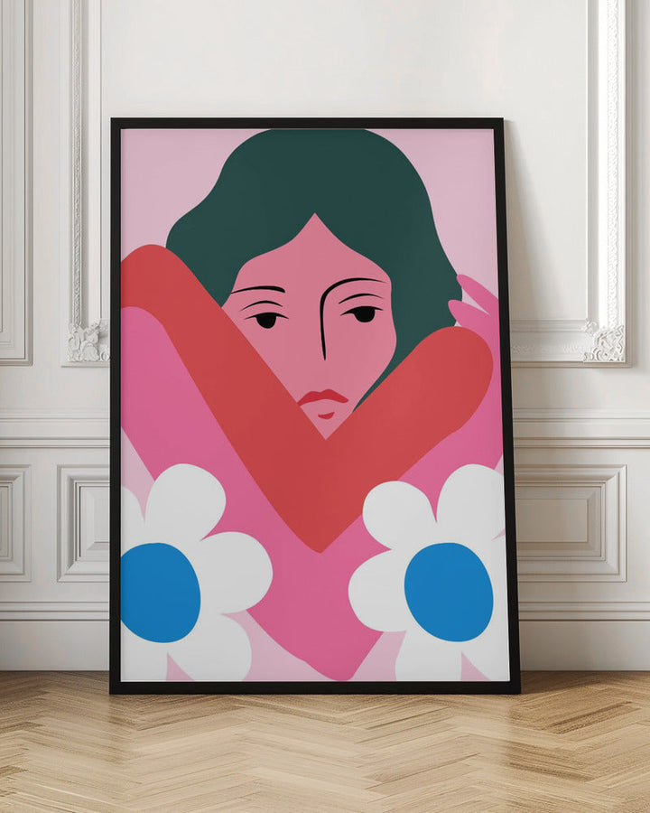 In Her Arms - Stretched Canvas, Poster or Fine Art Print I Heart Wall Art