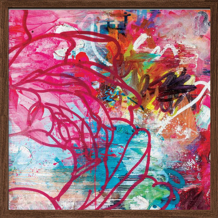 In the garden - Square Stretched Canvas, Poster or Fine Art Print I Heart Wall Art