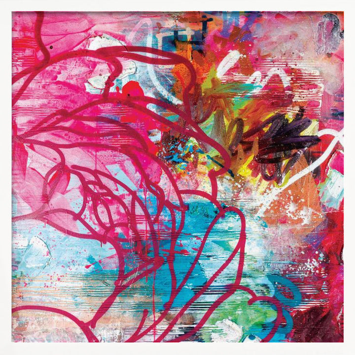 In the garden - Square Stretched Canvas, Poster or Fine Art Print I Heart Wall Art