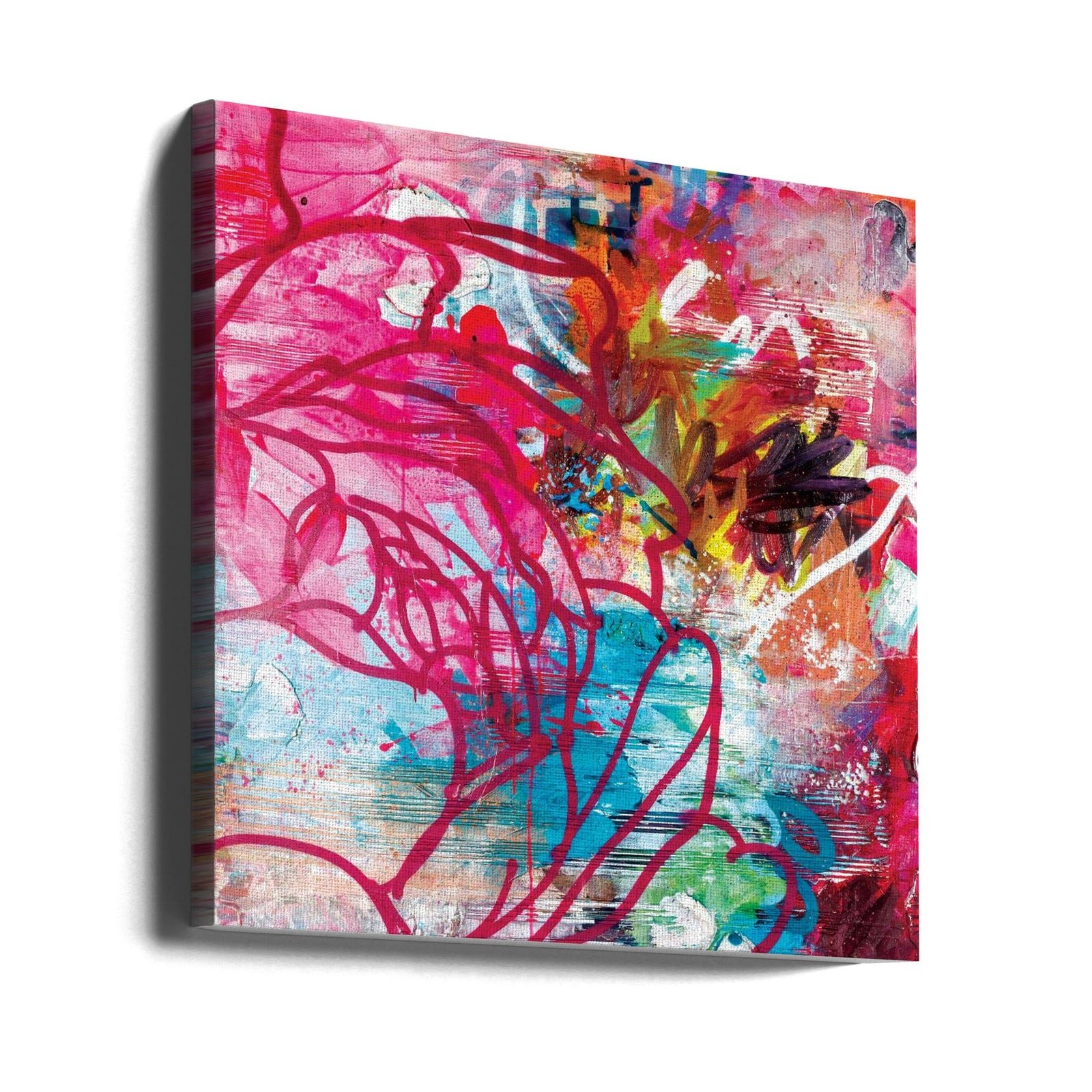 In the garden - Square Stretched Canvas, Poster or Fine Art Print I Heart Wall Art