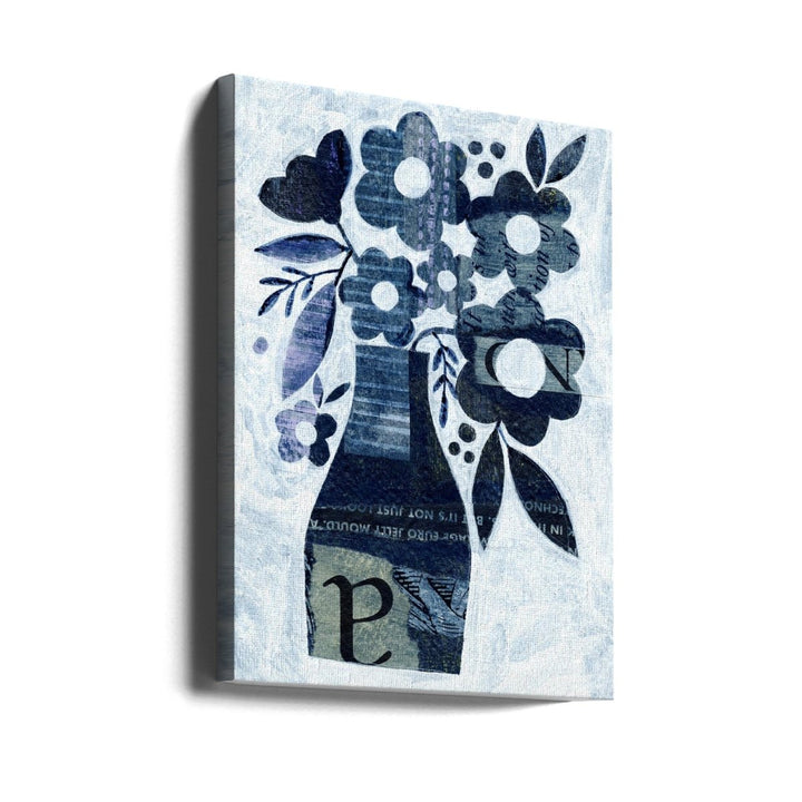 Indigo Blue Daisy - Stretched Canvas, Poster or Fine Art Print - I Heart Wall Art - Poster Print, Canvas Print or Framed Art Print