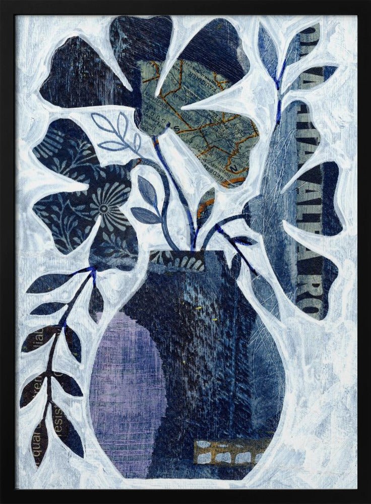 Indigo Blue Still Life - Stretched Canvas, Poster or Fine Art Print - I Heart Wall Art - Poster Print, Canvas Print or Framed Art Print