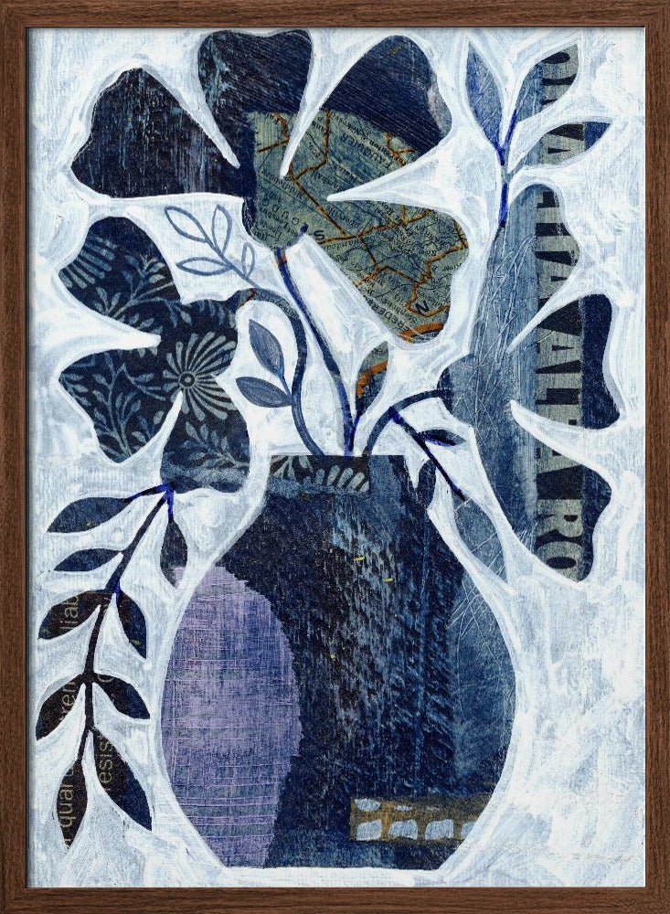 Indigo Blue Still Life - Stretched Canvas, Poster or Fine Art Print - I Heart Wall Art - Poster Print, Canvas Print or Framed Art Print