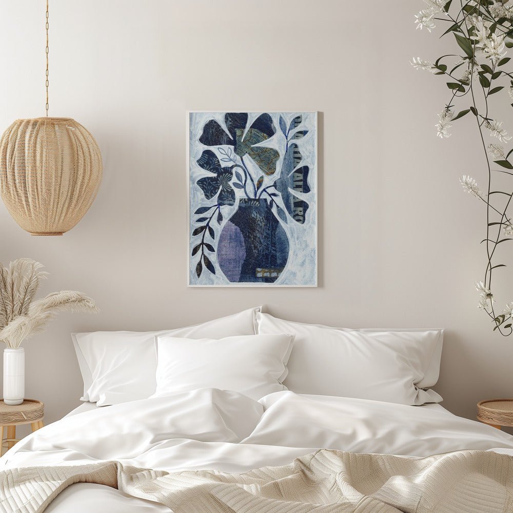 Indigo Blue Still Life - Stretched Canvas, Poster or Fine Art Print - I Heart Wall Art - Poster Print, Canvas Print or Framed Art Print