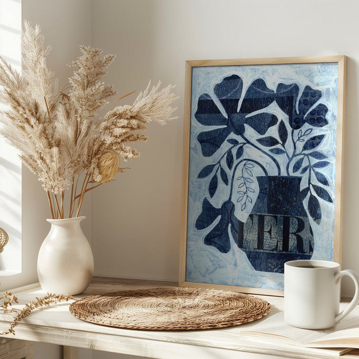 Indigo Blue Still Life - Stretched Canvas, Poster or Fine Art Print - I Heart Wall Art - Poster Print, Canvas Print or Framed Art Print