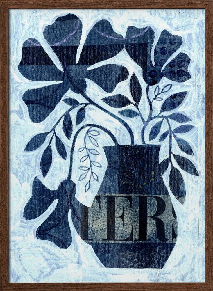Indigo Blue Still Life - Stretched Canvas, Poster or Fine Art Print - I Heart Wall Art - Poster Print, Canvas Print or Framed Art Print