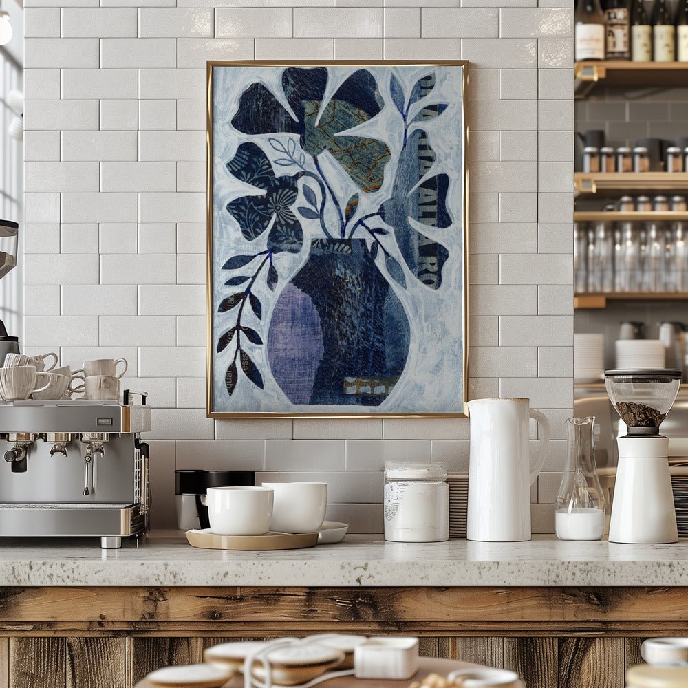 Indigo Blue Still Life - Stretched Canvas, Poster or Fine Art Print - I Heart Wall Art - Poster Print, Canvas Print or Framed Art Print