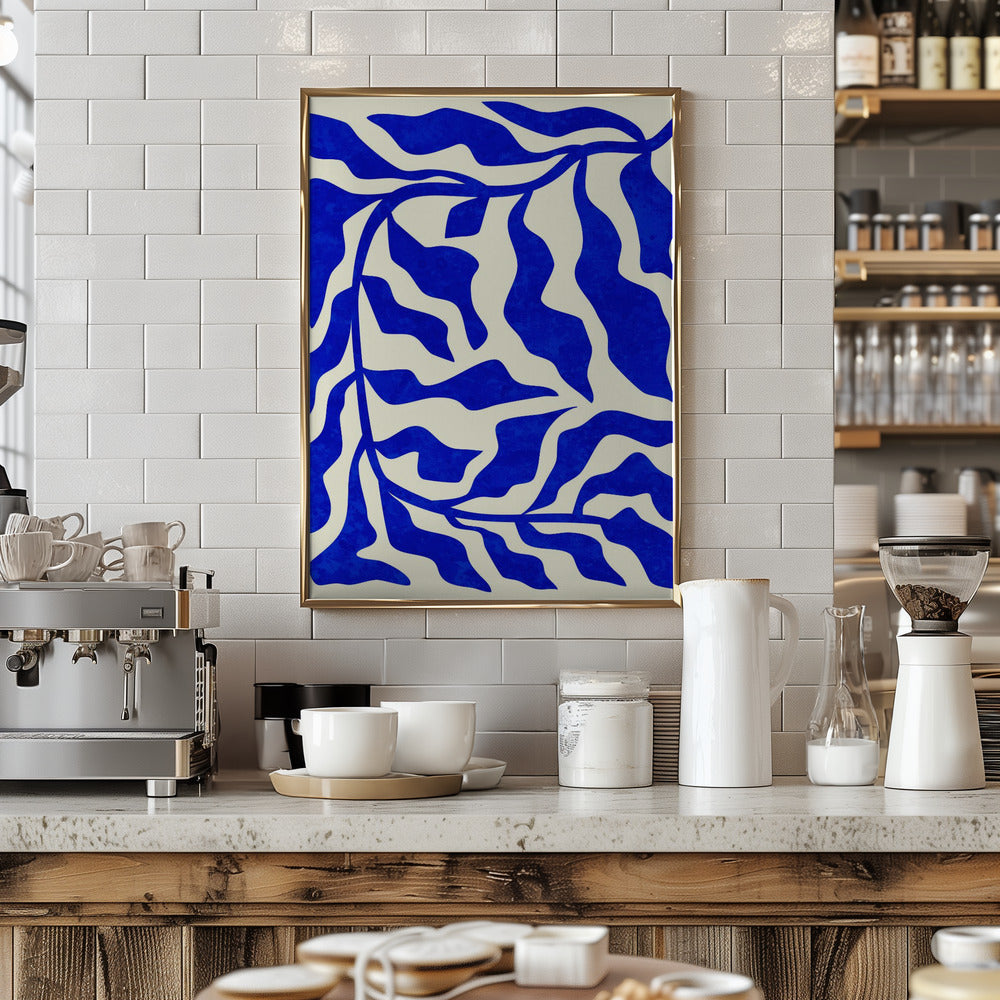 Indigo Elegance - Stretched Canvas, Poster or Fine Art Print I Heart Wall Art