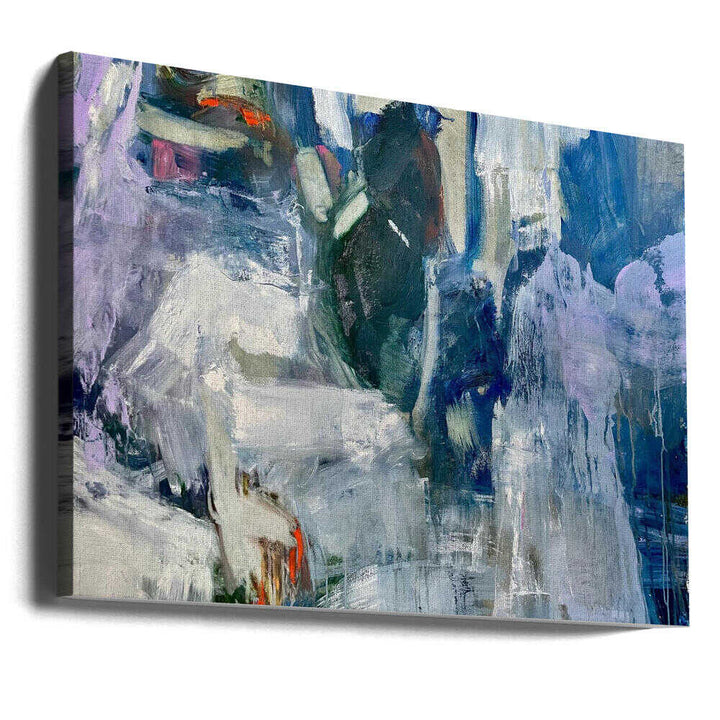 Indigo Lavender Flow - Stretched Canvas Poster or Fine Art Print