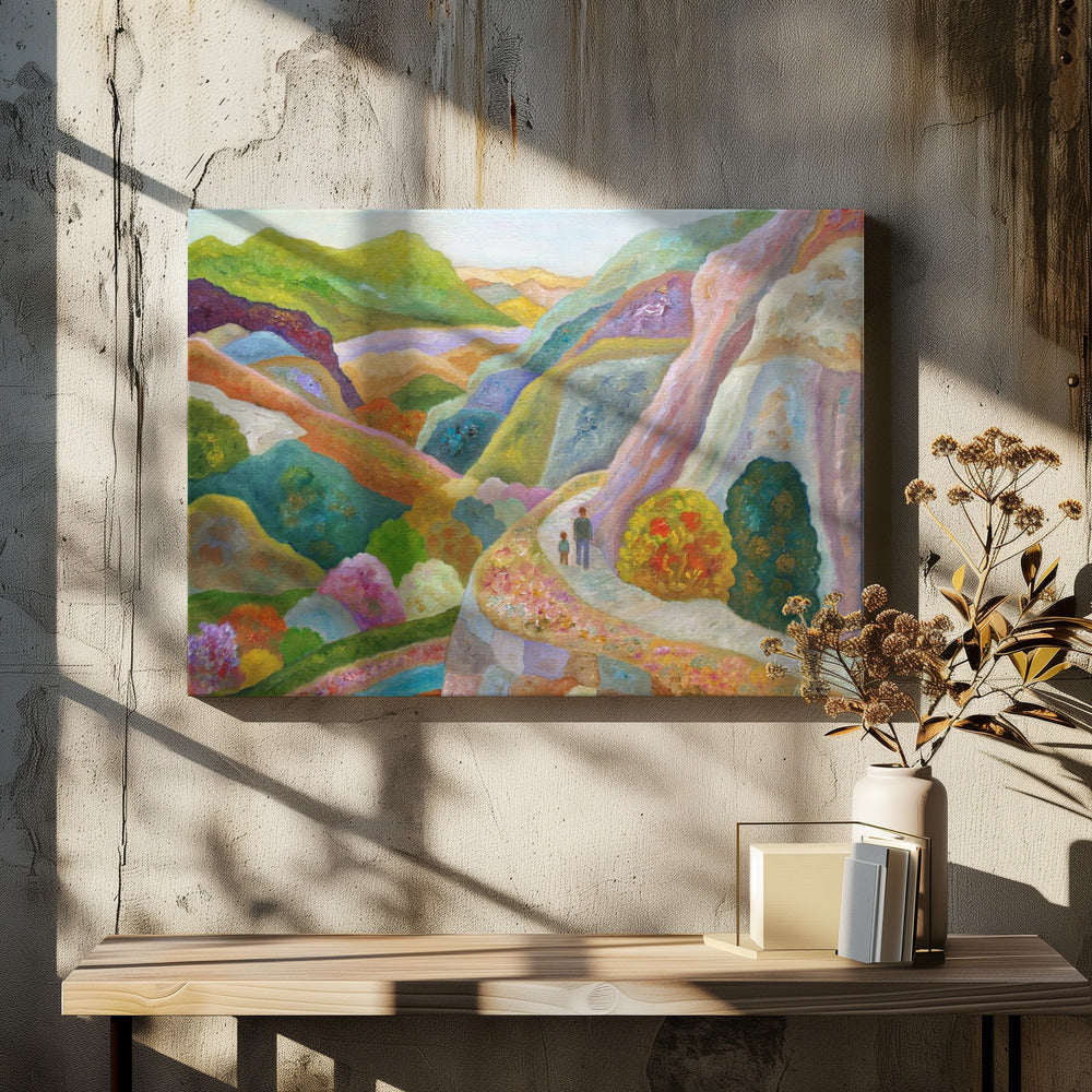 Inner Walking - Stretched Canvas, Poster or Fine Art Print I Heart Wall Art